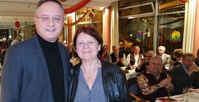 Annette Sawade und Andreas Stoch stießen auf reges Interesse mit dem Thema Mobilität