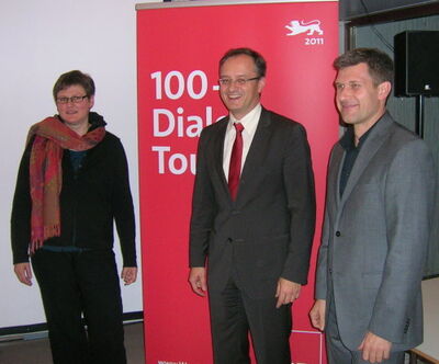 Leni Breymaier, Andreas Stoch und Kai Bliesener stellen sich der Diskussion mit Betriebs- und Personalräten 